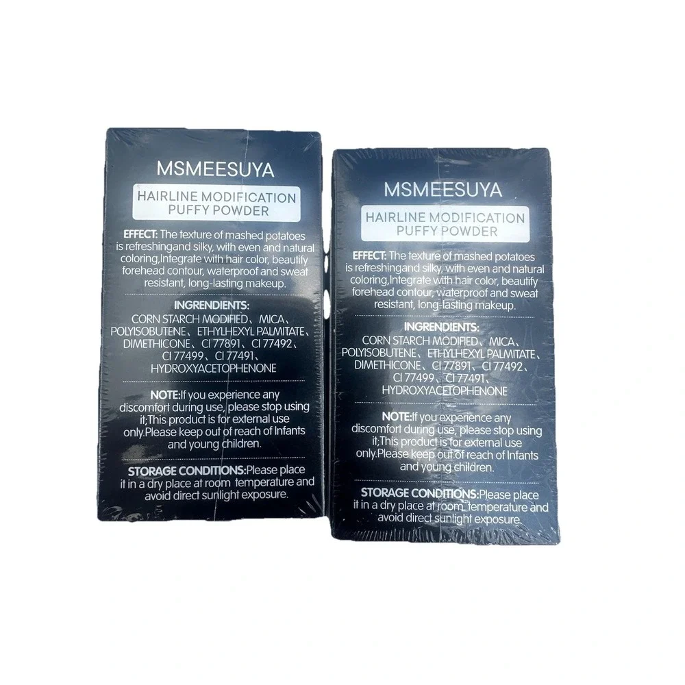 MSMEESUYA 2PK Hairline Shadow Powder 06 Ash Brown Waterproof Root Touch Up 4g